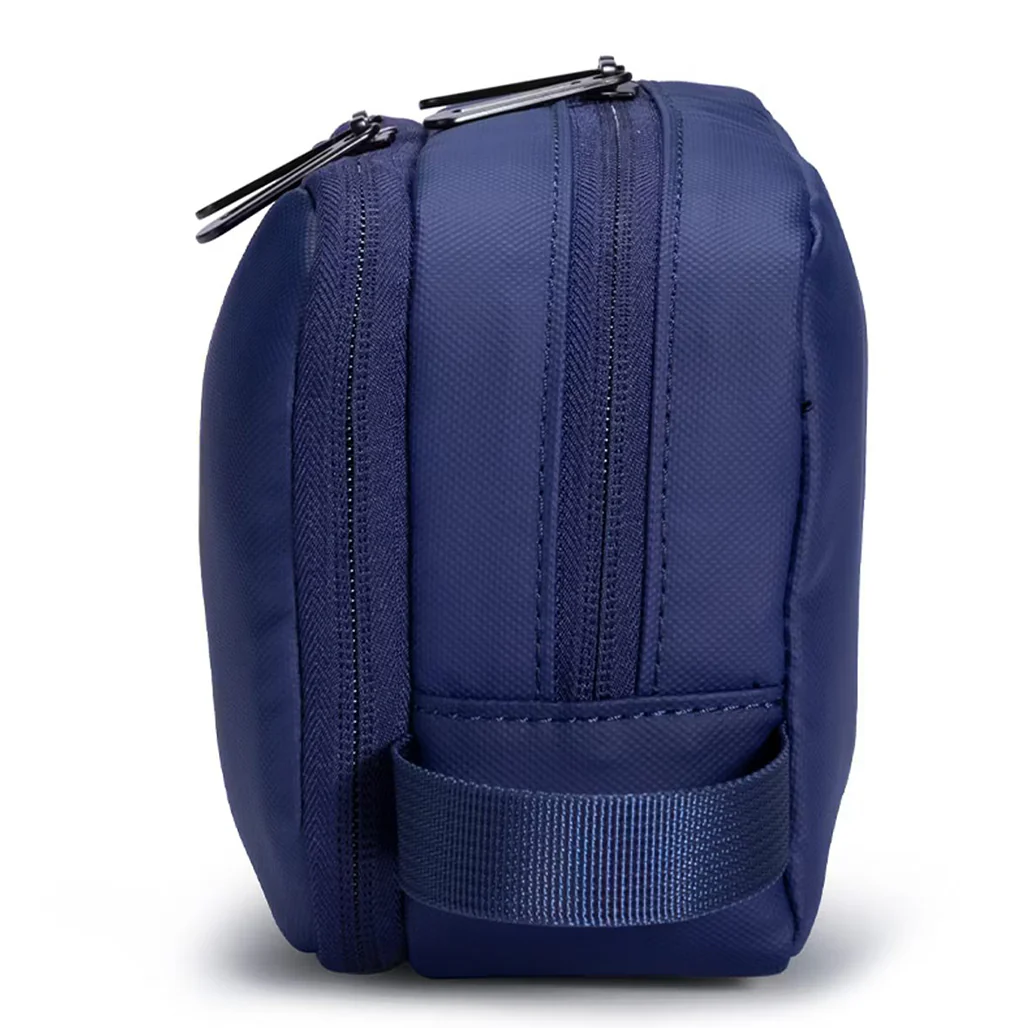 Porodo Organizer Pouch Navy – Dual Compartment Travel Bag with Water-Repellant Polyester & Mesh Pockets - Image 3