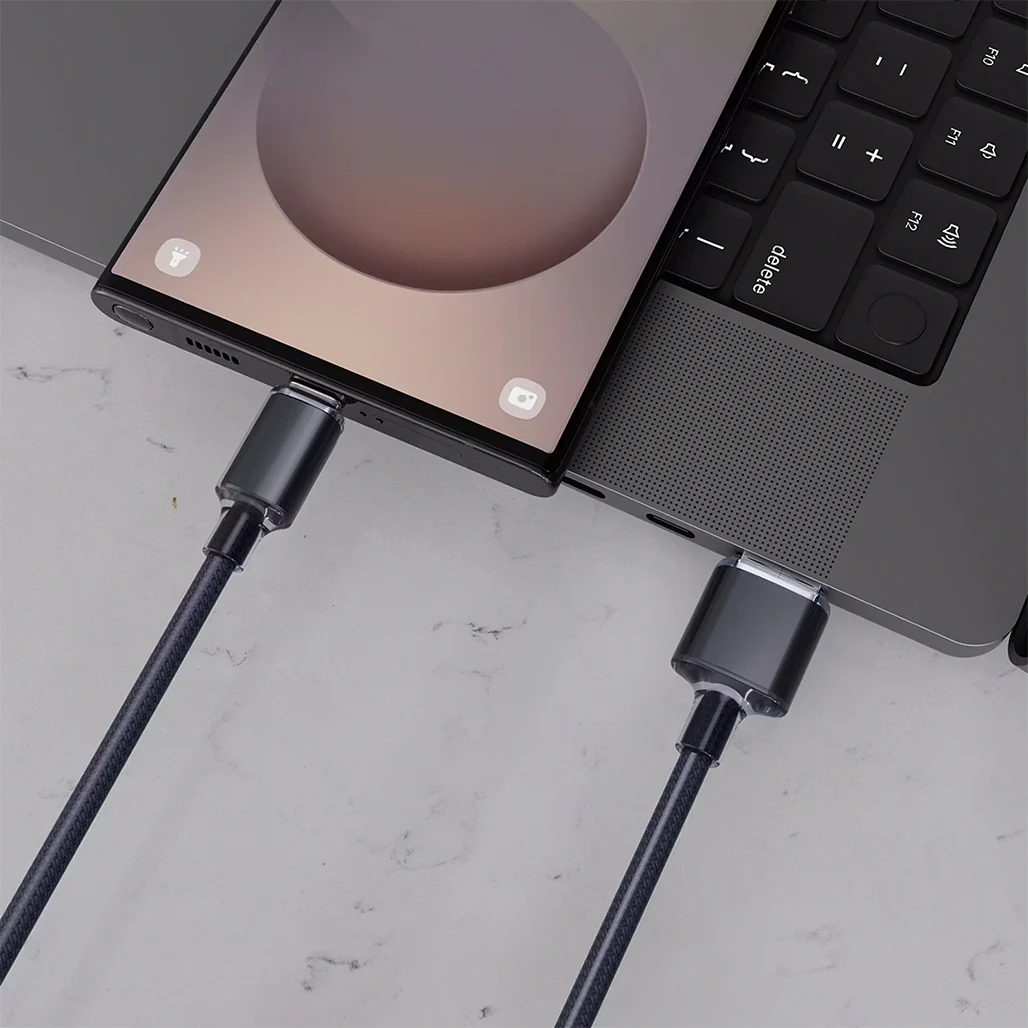Porodo USB-A To USB-C Braided Cable - PDCBL0035BK - Image 3
