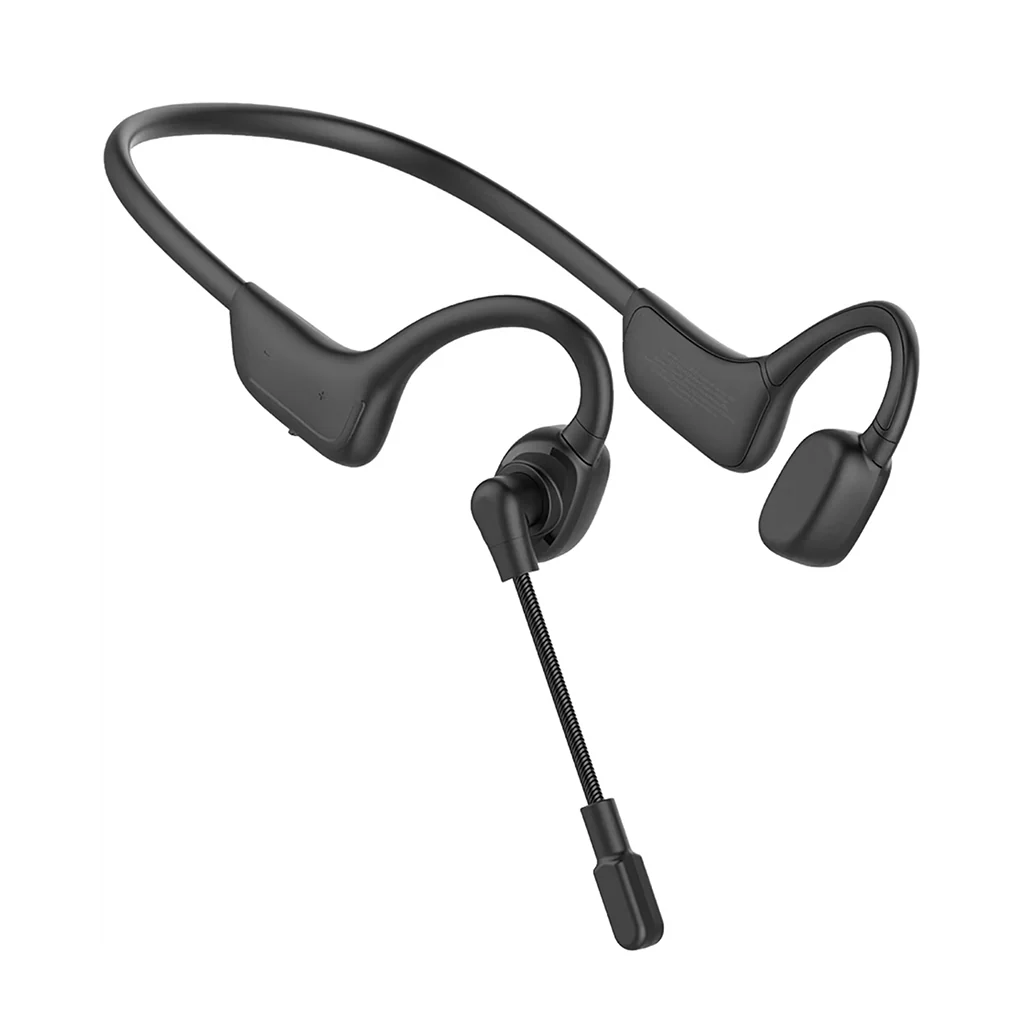 Porodo Vibrix Air Conduction Wireless Headset with Rotating Swivel Microphone