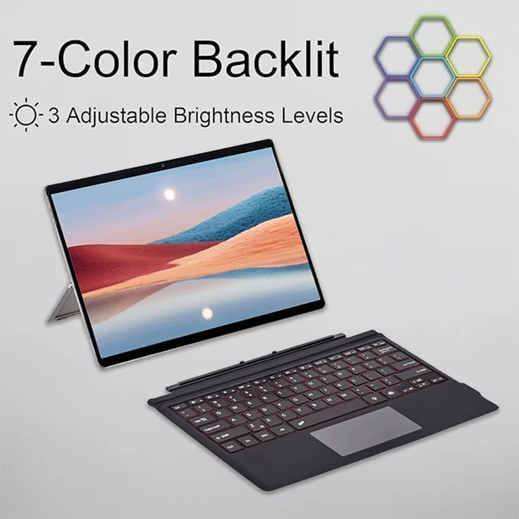 Portable Slim Bluetooth Keyboard for Microsoft Surface Pro - Compatible with Surface Pro 3/4/5/6/7/7+ - Image 5