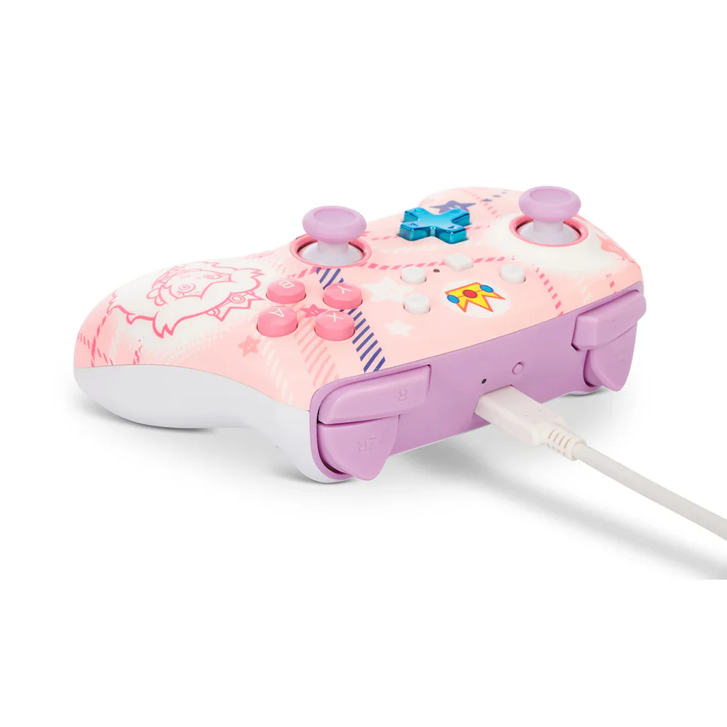 PowerA Princess Peach Plaid Enhanced Wireless Controller for Nintendo Switch - Image 6