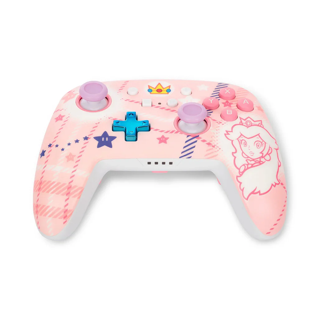 PowerA Princess Peach Plaid Enhanced Wireless Controller for Nintendo Switch - Image 7