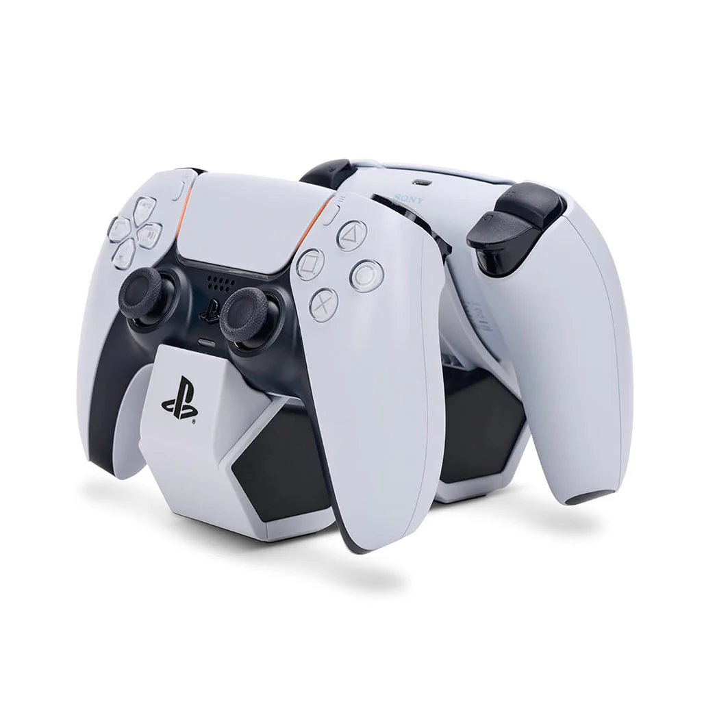 PowerA Twin Charging Station for DualSense Wireless Controllers – Officially Licensed for PS5, AC Powered, LED Indicator - Image 2