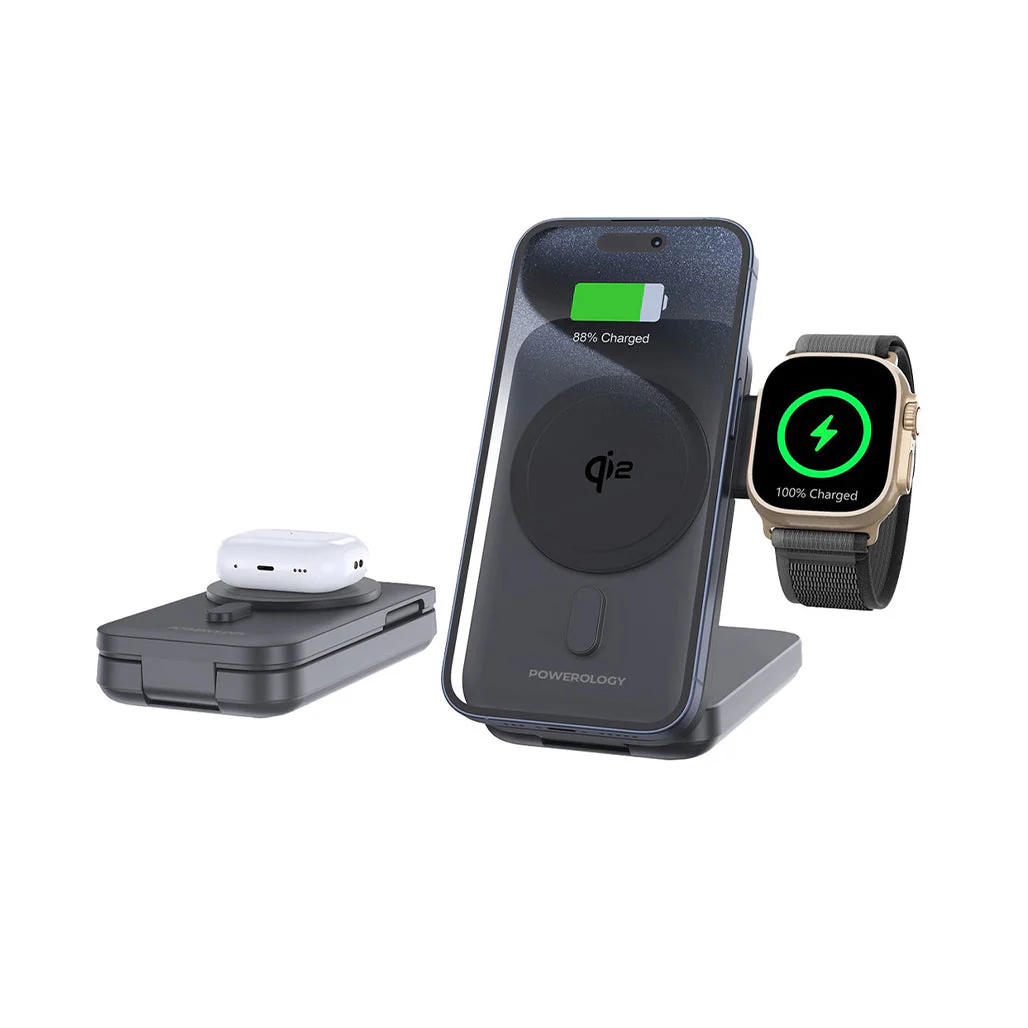 Powerology 10000mAh Qi2 - 15W IPh15 MagSafe Power Bank - Image 4