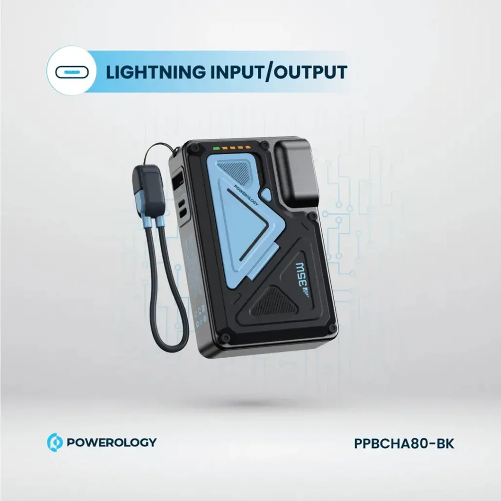 Powerology 10000mAh Wall Charger MagSafe Power Bank - Image 5