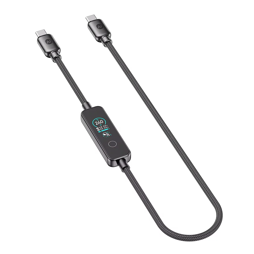 Powerology 240W C to C cable with TFT Display