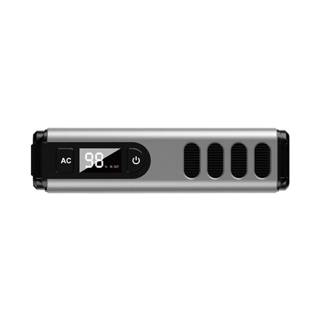 Powerology 32000mAh Mini Power Station with 150W AC Output and 100W PD Charging – Portable Charger for Laptops, Phones, and Tablets – Gray - Image 2