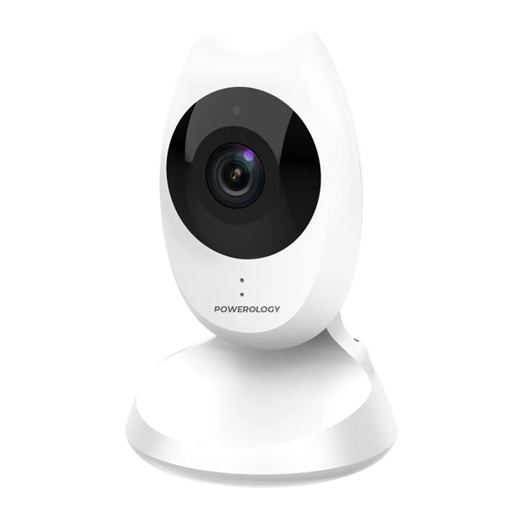 Powerology 4.35" HD LCD Baby Monitor with VGA Camera and Temperature Monitoring - White - Image 2