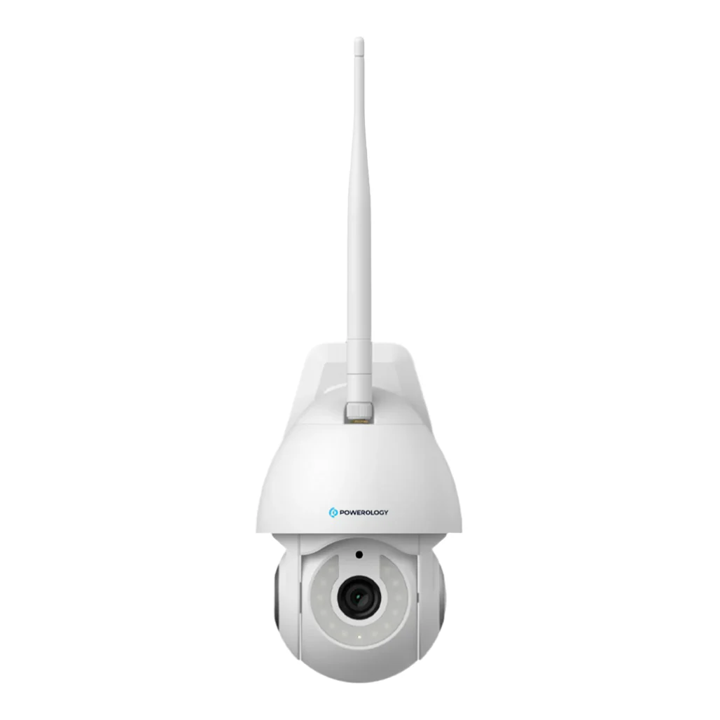 Powerology 4G Outdoor Camera with Motion Detection & Full-Color Night Vision