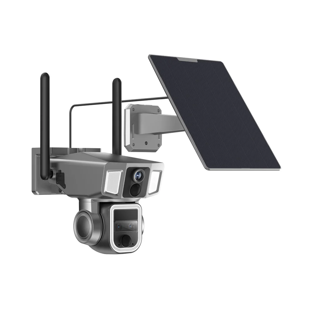 Powerology 4G/WiFi 360° Dual Lens Outdoor Camera - Black - Image 4