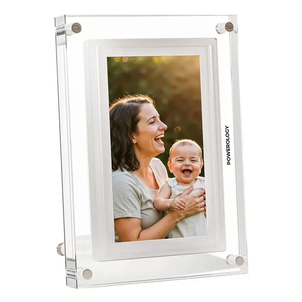 Powerology 7'' Smart Frame Digital Photo Display - White - Image 2
