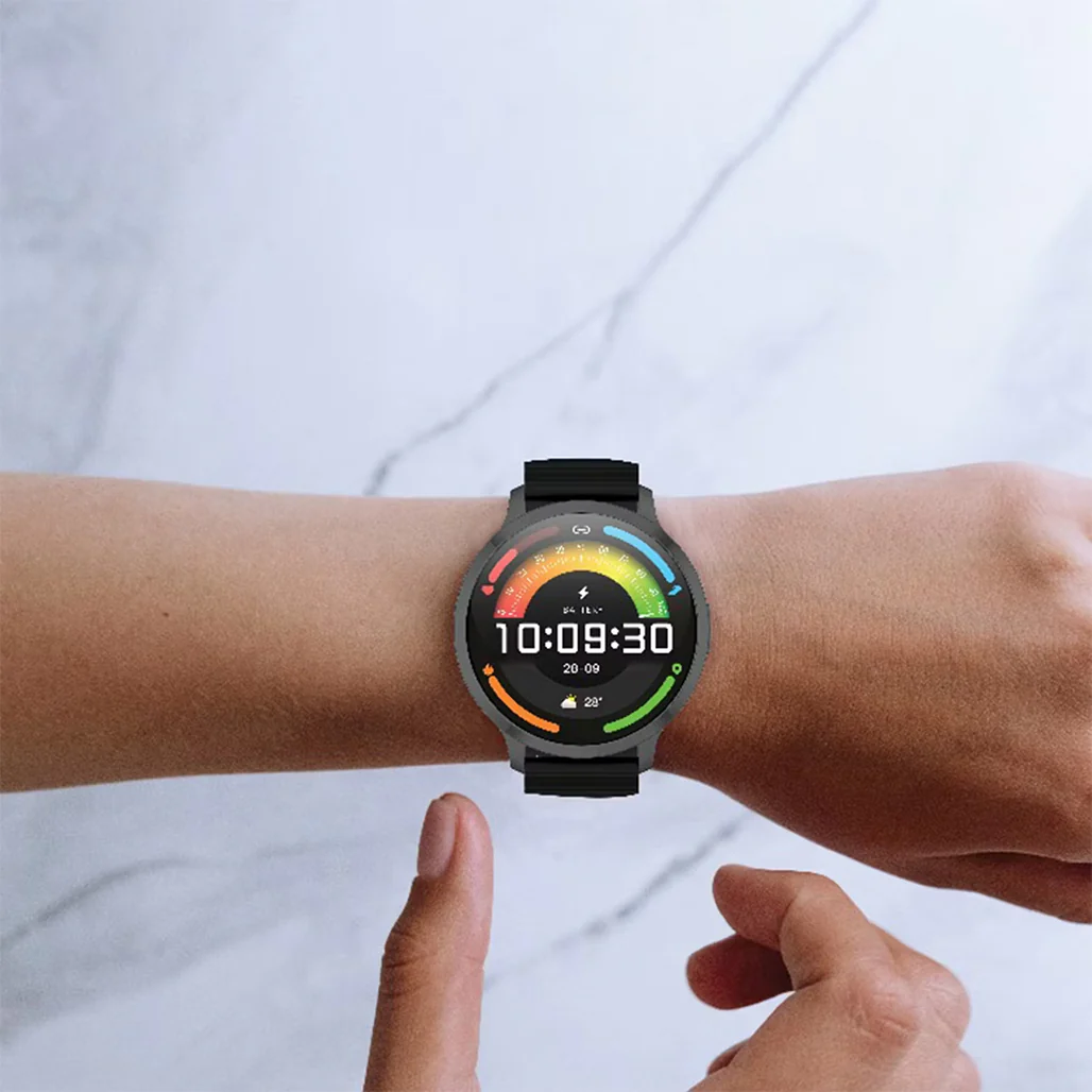 Powerology Aura Smart Watch – Black - PSWASW1801HBK - Image 4