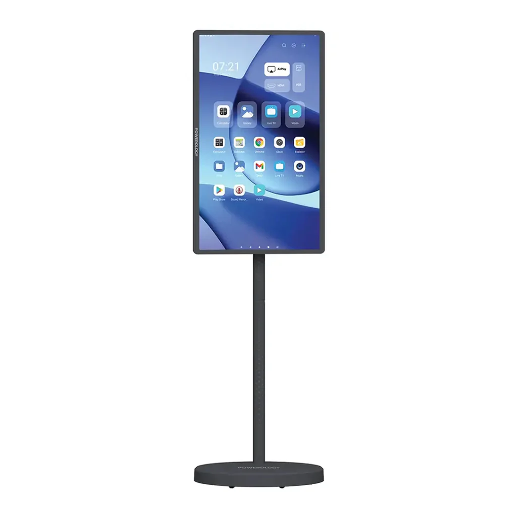 Powerology Banf 32" Portable Smart Monitor - Gray - Image 2