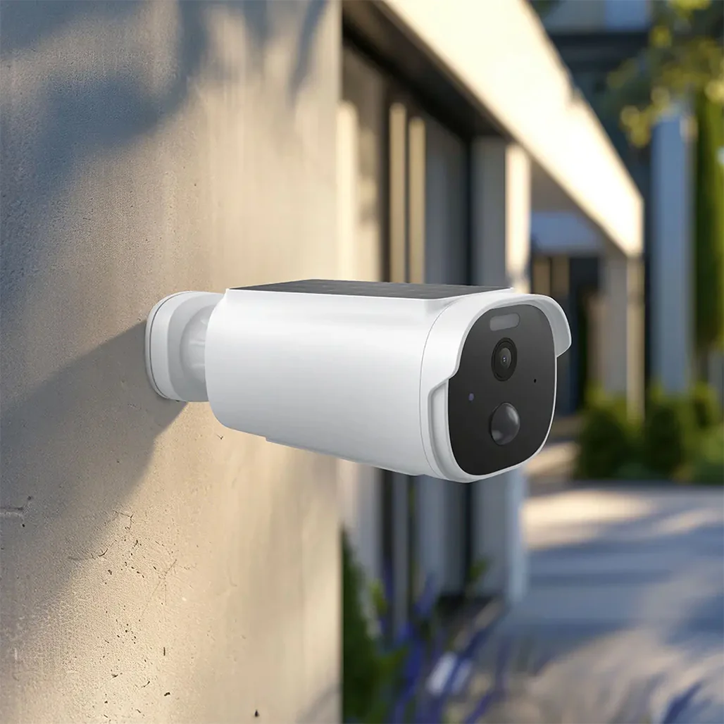 Powerology Built-in Solar Outdoor Camera - White - Image 7