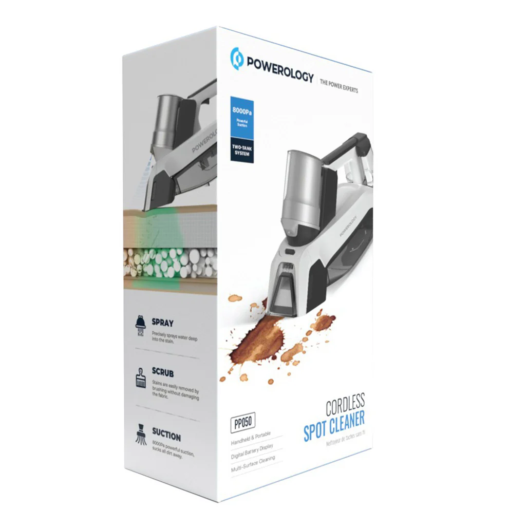 Powerology Cordless Spot Cleaner – White - Image 3