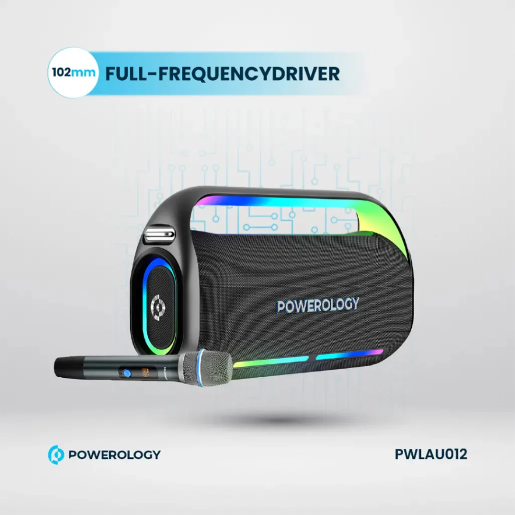 Powerology Deep Bass Party Speaker - Black - Image 7
