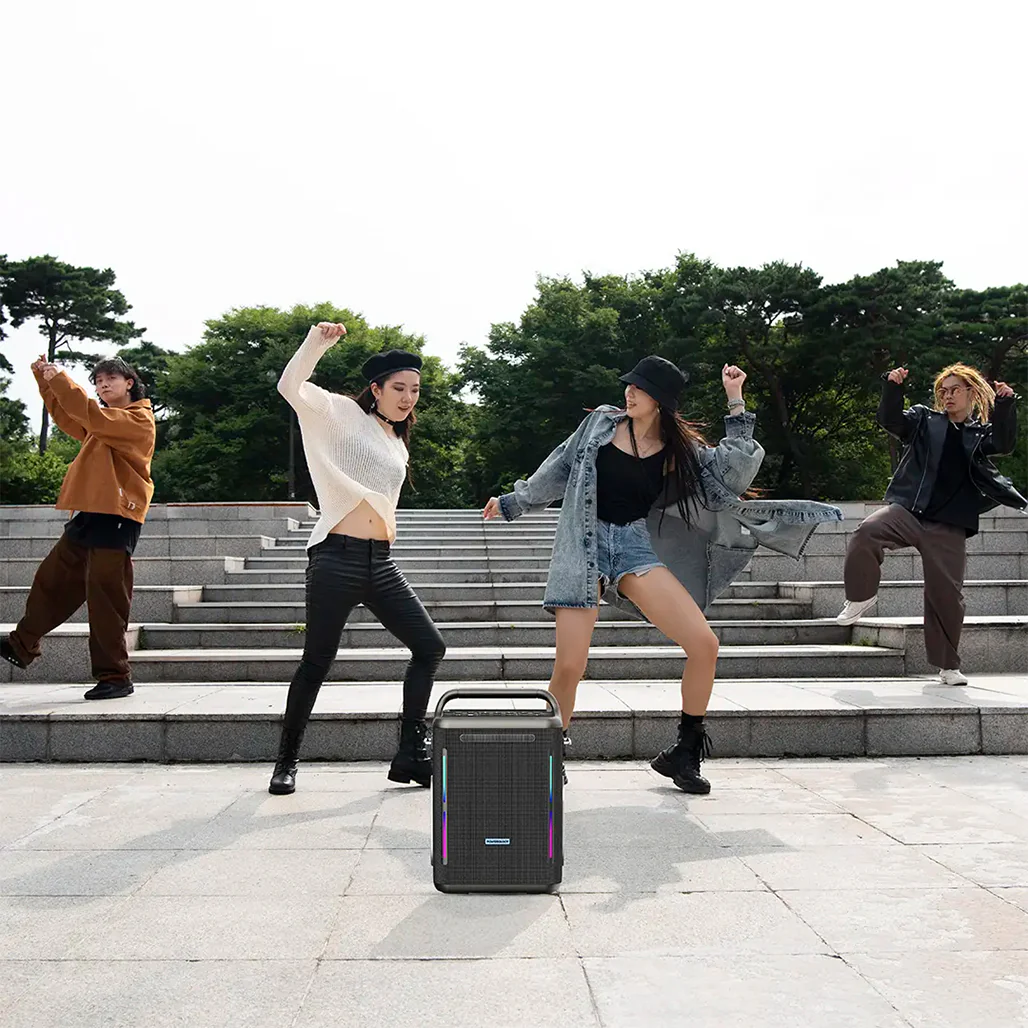 Powerology Karaoke Party Speaker - Silver - Image 10