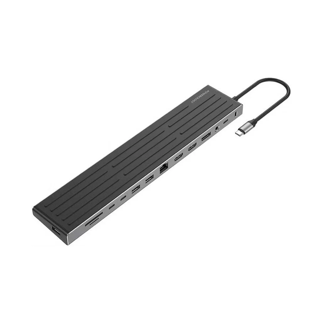 Powerology Nexis 13-in-1 Multi-Display USB-C Hub & Laptop Stand - Image 4