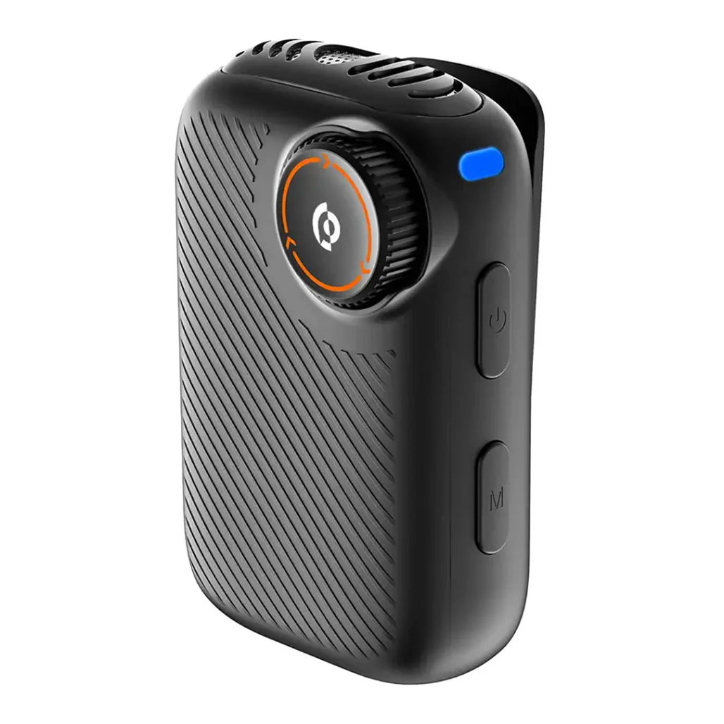 Powerology Pure Q1 AI Noise-Cancelling Wireless Microphone – Black - Image 2