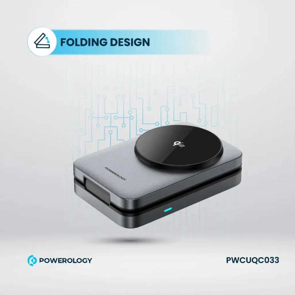Powerology Qi2 Fast Charging Multi-Device Hub – Compact Wireless Charger for Apple Devices - Image 3
