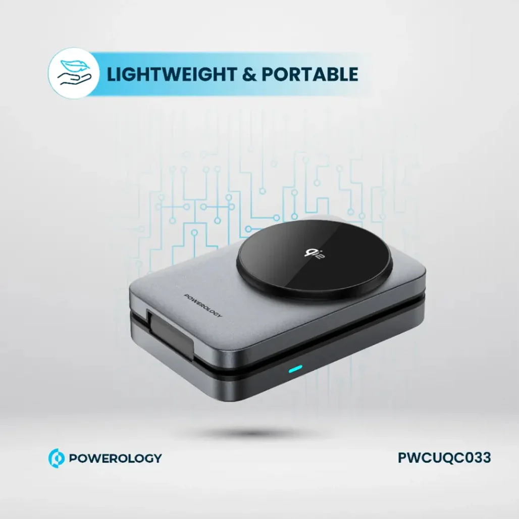Powerology Qi2 Fast Charging Multi-Device Hub – Compact Wireless Charger for Apple Devices - Image 6
