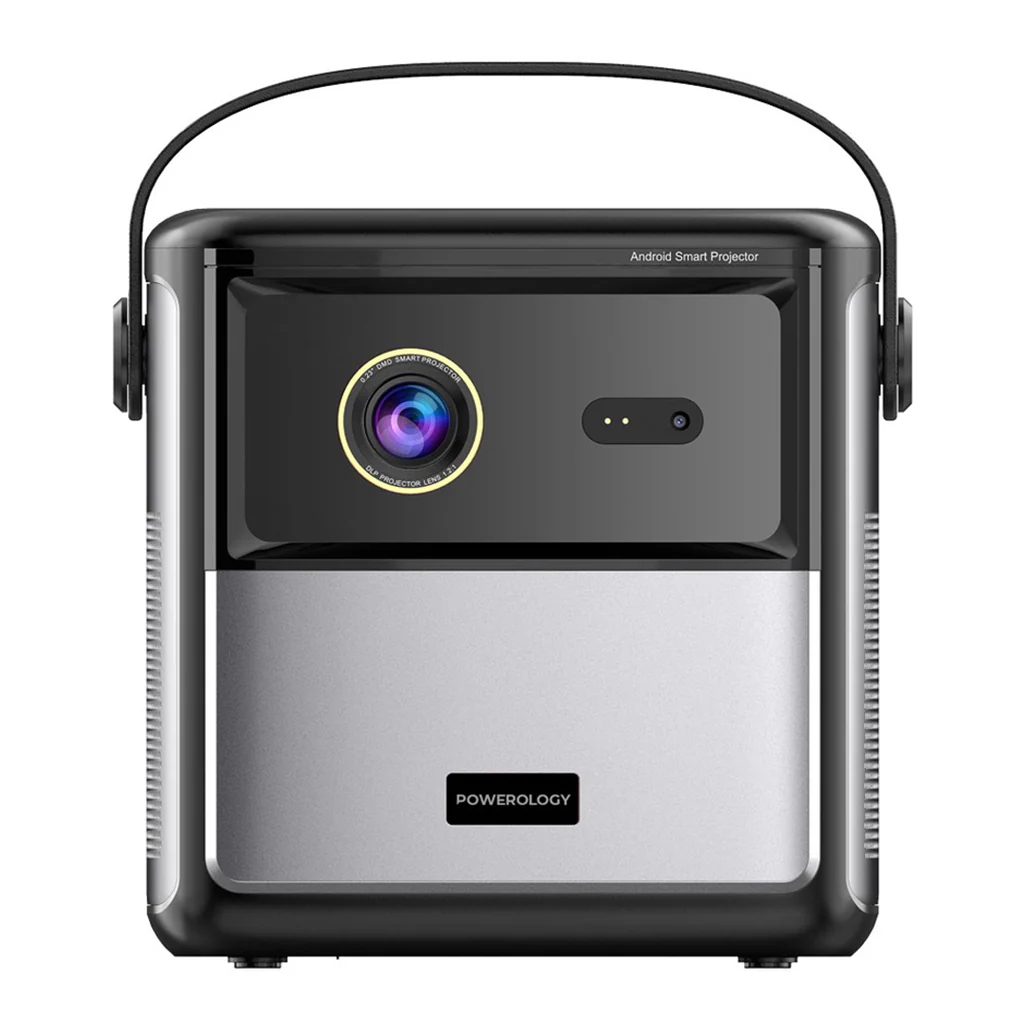 Powerology Starbeam 100" Google DLP Projector with Laser Auto-Focus – Black