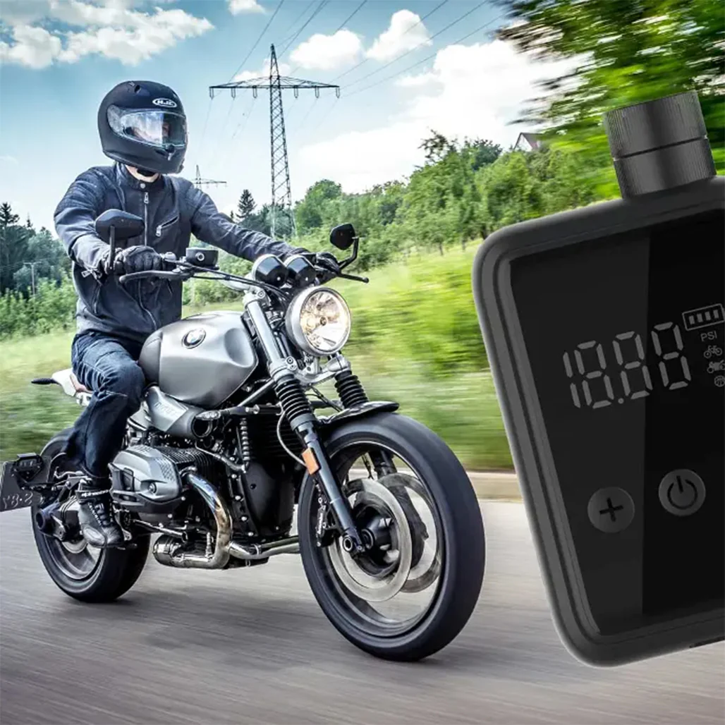 Powerology Super Compact Tire Inflator - Efficient, Portable & Sleek Black Design - Image 6