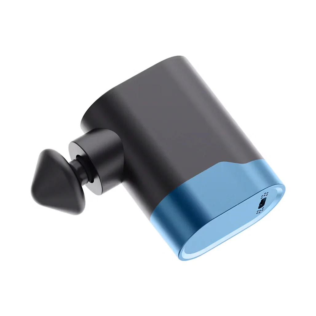 Powerology Ultra-Mini Portable Massage Gun – 5 Attachments, 3 Speeds, Quiet Design, USB-C Charging, 750mAh Battery, 4.5-Hour Runtime – Black - Image 3