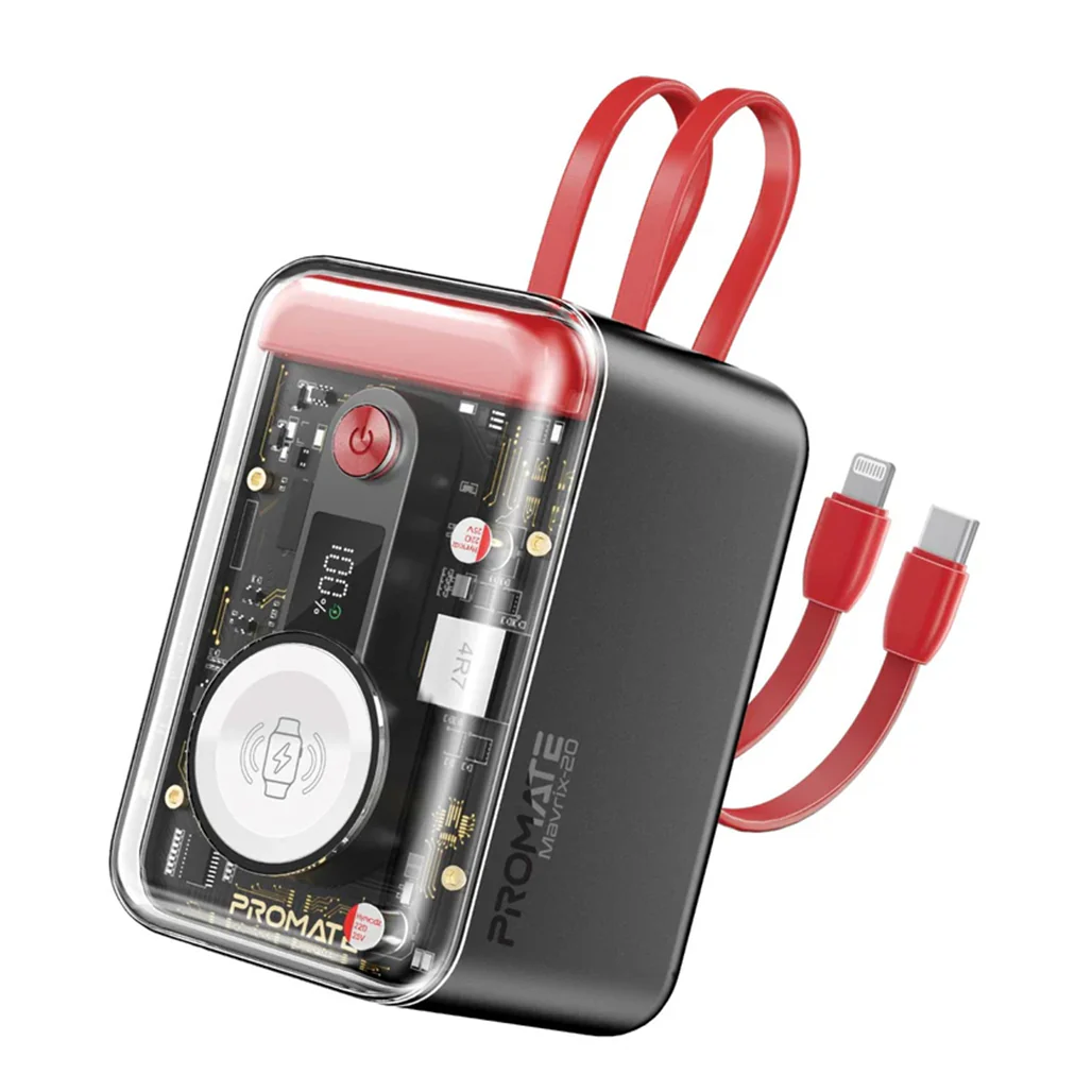 Promate 65W Multi-Device Charging Transparent Power Bank - Image 2
