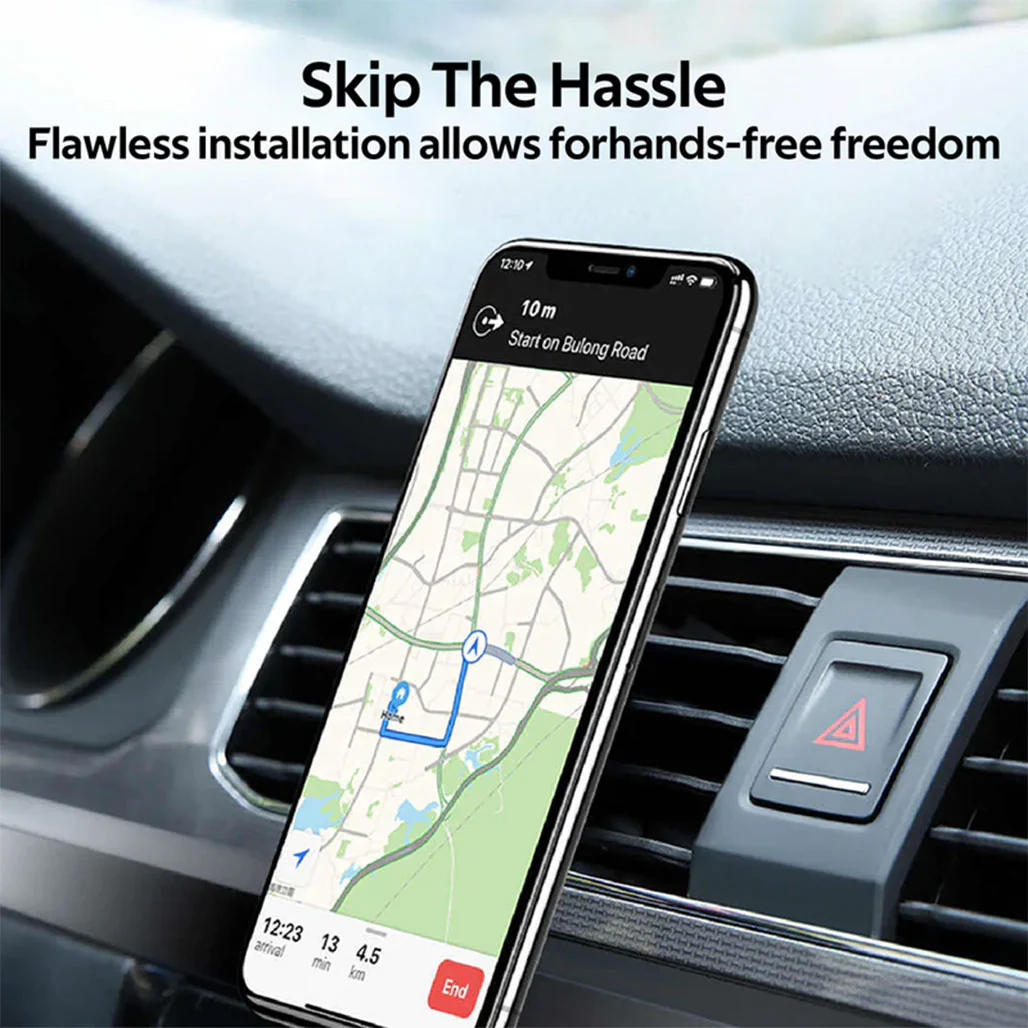 Promate AirGrip-3 360 Degree Air Vent Magnetic Holder | Universal Car Mount - Red - Image 6