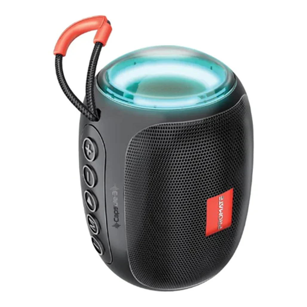 Promate Capsule-3 LumiFlux - Wireless Speaker - Black