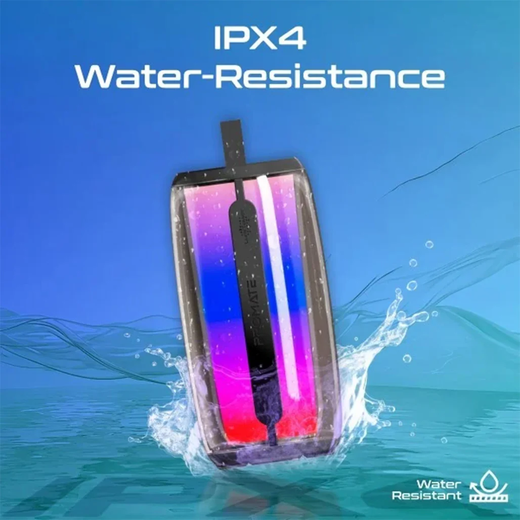 Promate LumiTower - True Wireless Bluetooth v5.3 HD Speaker - Image 5