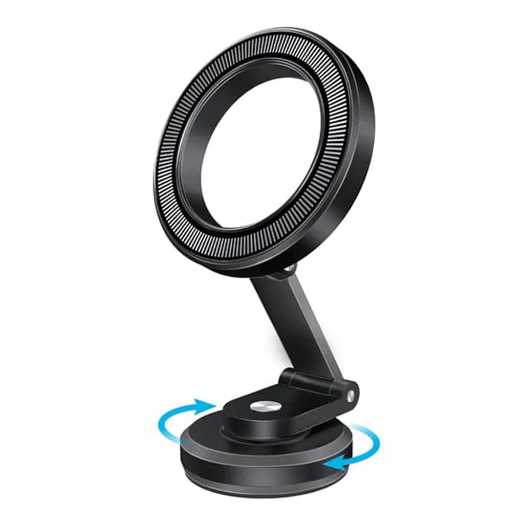 Promate MagGrip 360˚ Foldable Magnetic Ring Smartphone Holder – Compact & Rotatable Design with Magsafe Compatibility