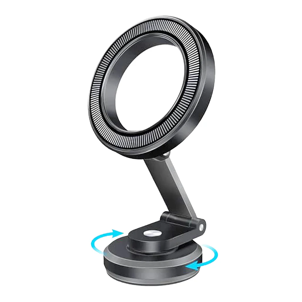 Promate MagGrip 360˚ Foldable Magnetic Ring Smartphone Holder – Compact & Rotatable Design with Magsafe Compatibility - Image 2
