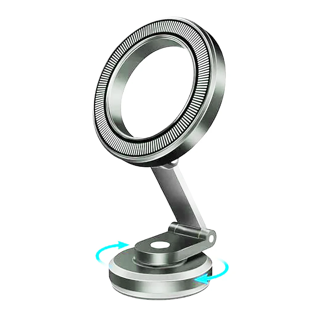 Promate MagGrip 360˚ Foldable Magnetic Ring Smartphone Holder – Compact & Rotatable Design with Magsafe Compatibility - Image 3