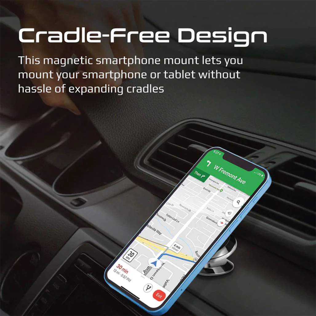 Promate Magnetto-3 360° Anti-Slip Magnetic Mount – Universal Magnetic Phone Holder with Enhanced Stability - Image 5