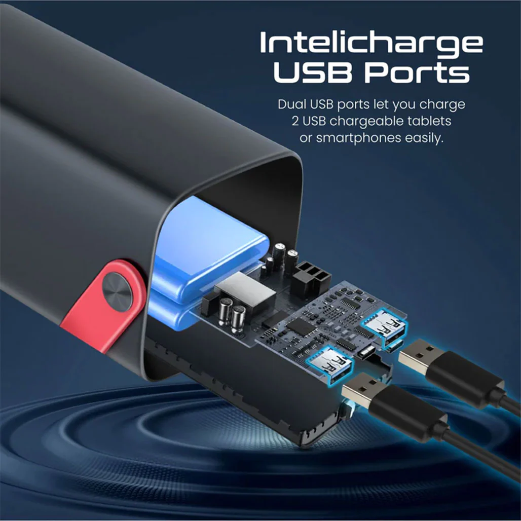 Promate PowerMine-80 - 80000mAh High-Capacity 65W Fast-Charging Power Pack with LED Light - Image 8