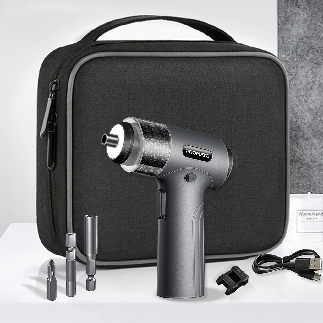 Promate ProTools-31G - 36-Piece Electric Screwdriver Kit with LED Light and Magnetic Bits - Image 2