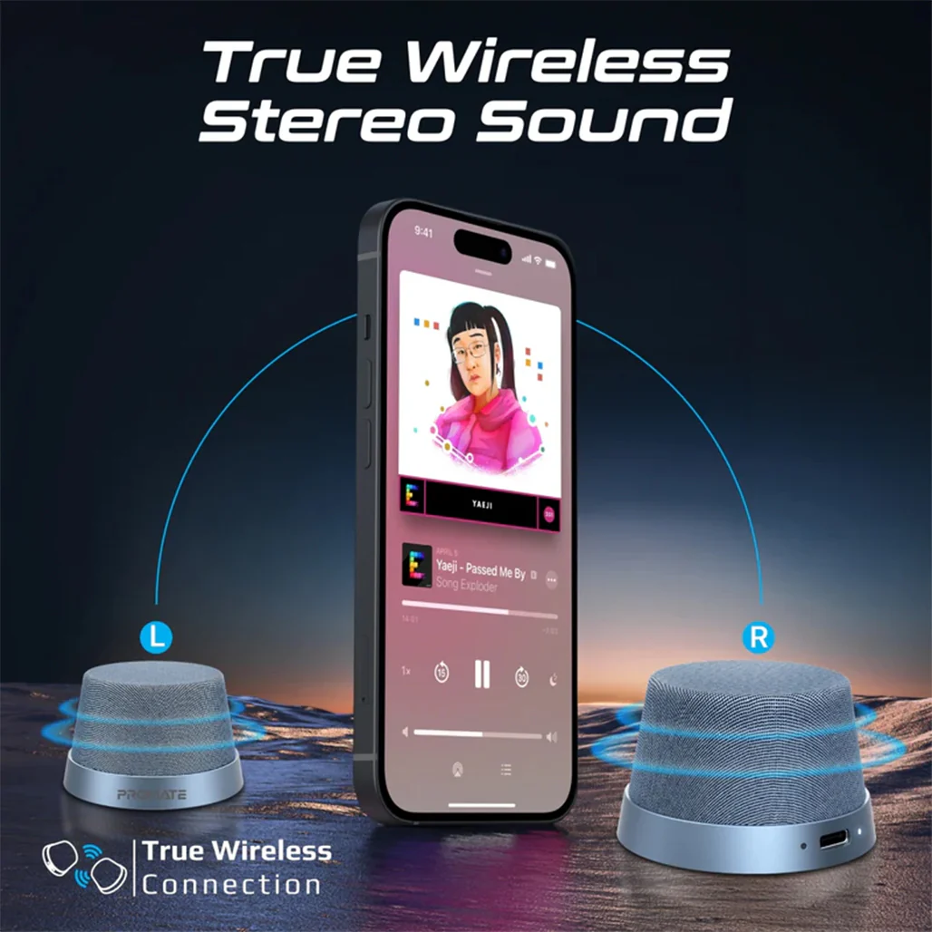Promate Punch Mini - Bluetooth Speaker with MagSafe Compatibility - Image 7