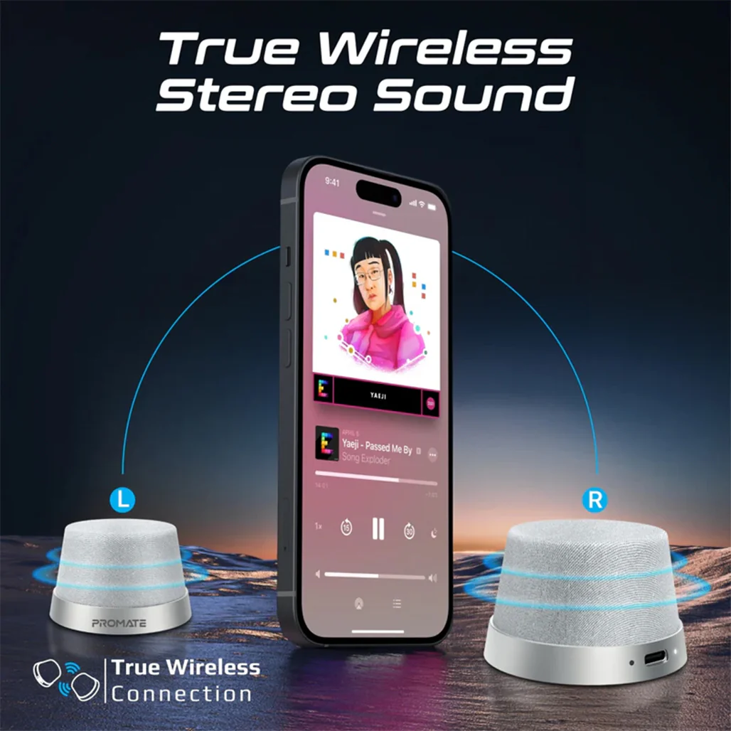Promate Punch Mini - Bluetooth Speaker with MagSafe Compatibility - Image 6