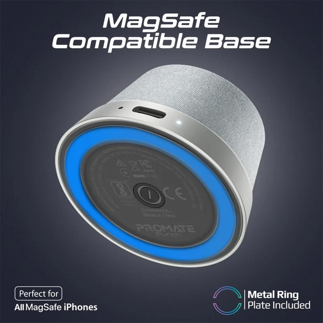 Promate Punch Mini - Bluetooth Speaker with MagSafe Compatibility - Image 7