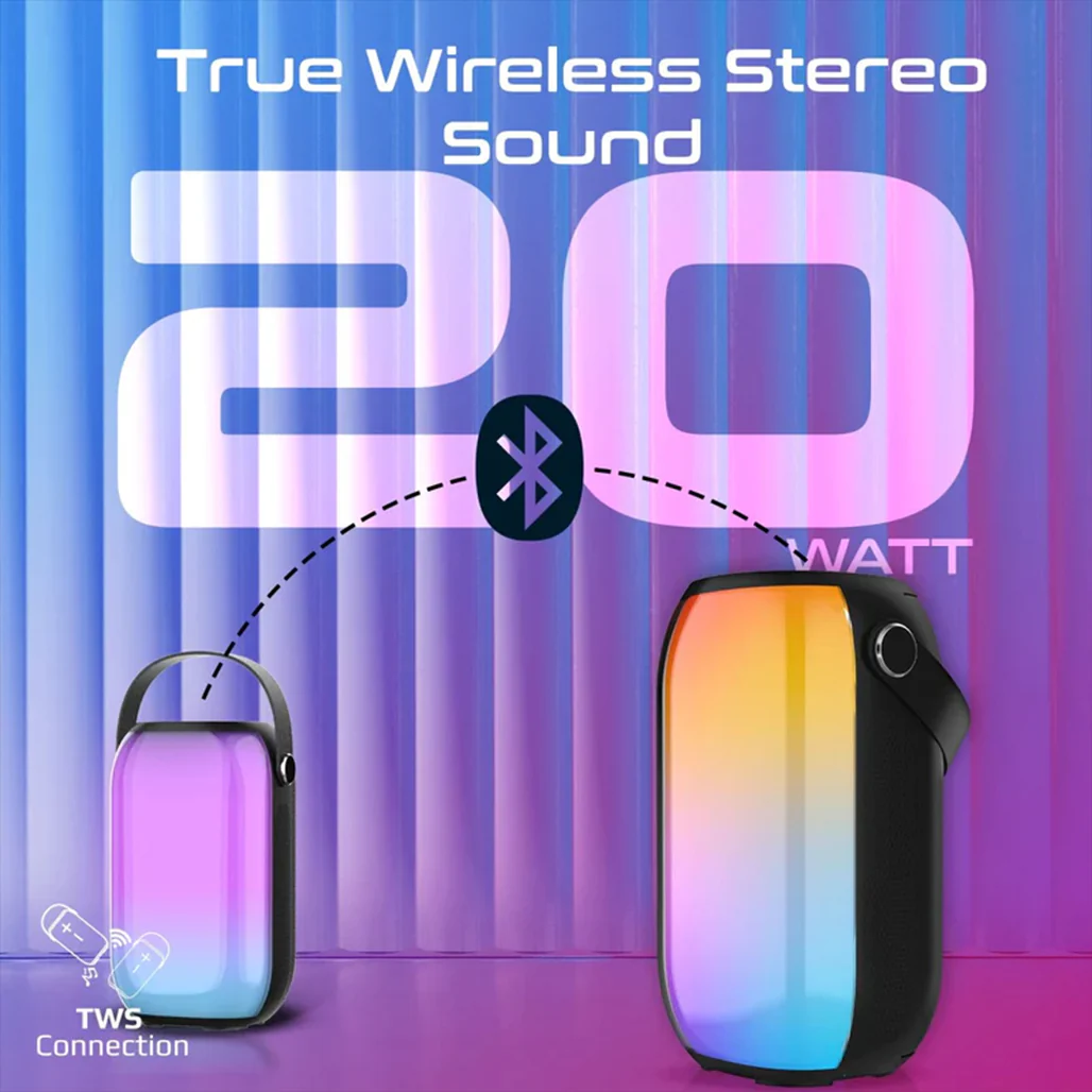 Promate Spectro-20 - 20W RGB Bluetooth Speaker - Image 7