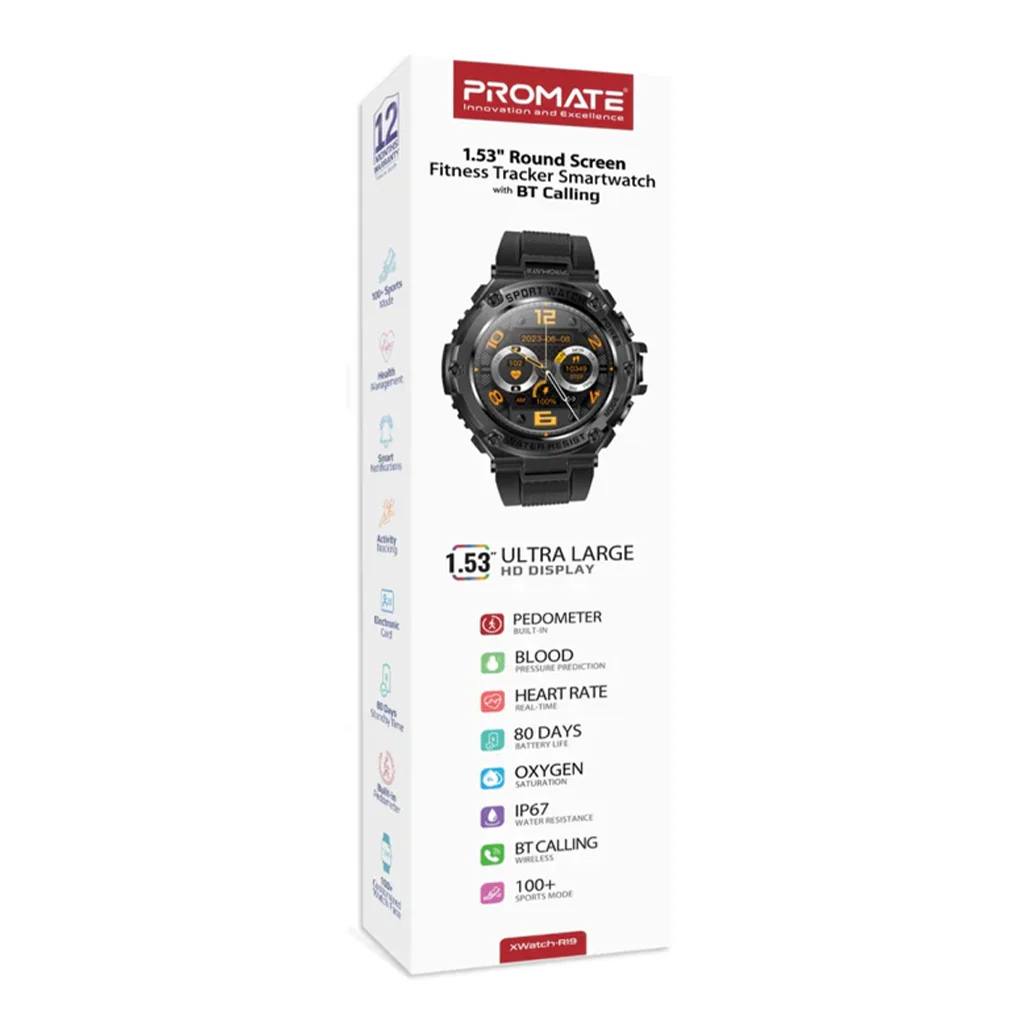 Promate XWatch-R19 Fitness Tracker Smartwatch - Image 2