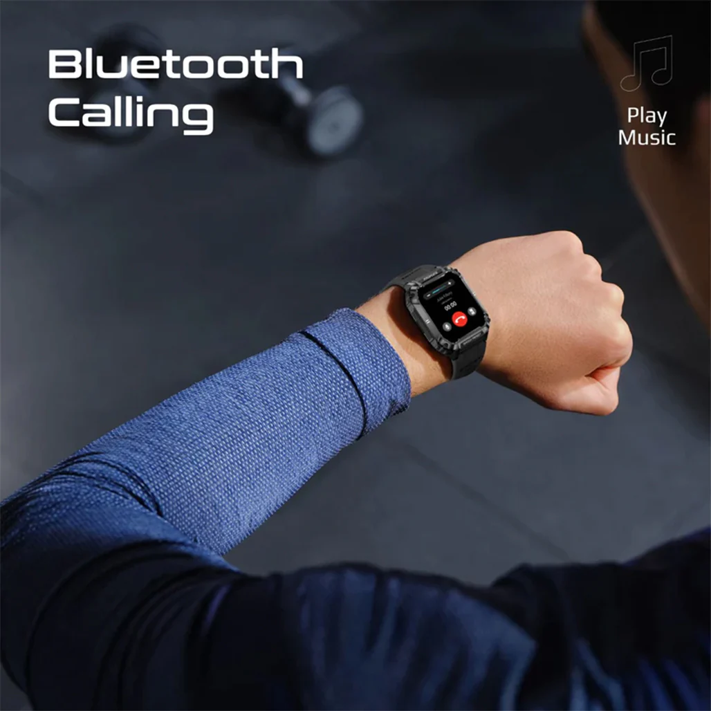 Promate XWatch-S19 Fitness Smartwatch with Bluetooth Calling - Black - Image 3