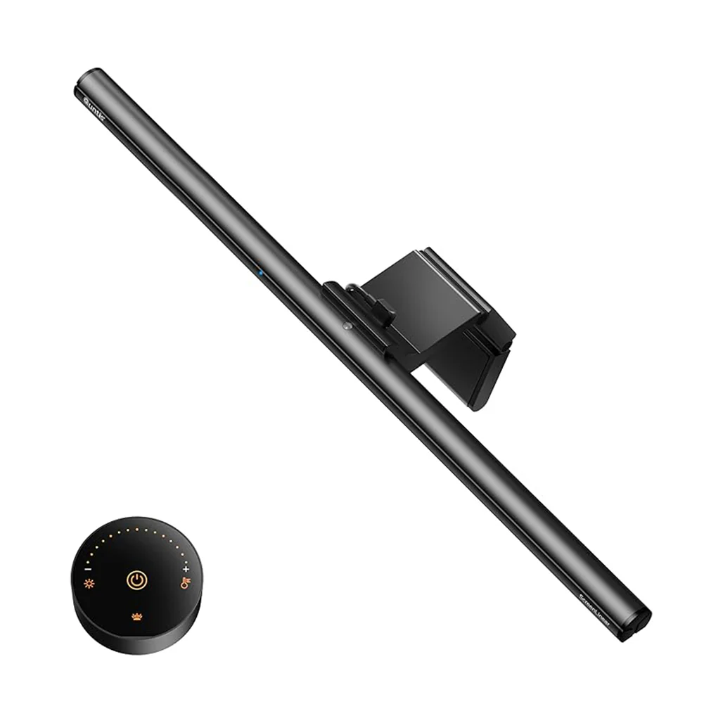 Quntis Curved Monitor Light Bar with Remote Control – 42.5cm LED Eye Care Screen Lamp, Auto Dimming, Anti-Blue Light, Stepless Hue Adjustment, RA95+ for Office & Home
