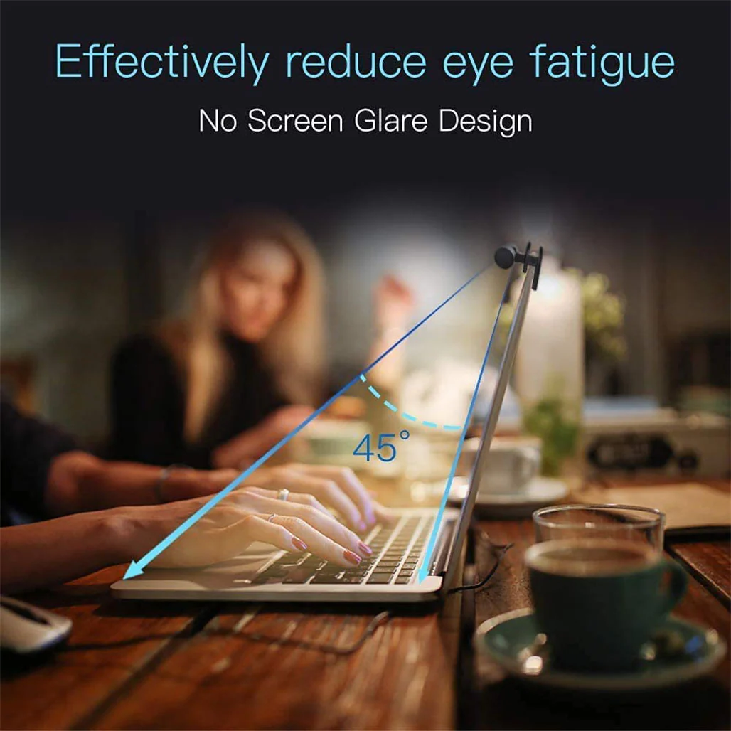 Quntis LED Screen Lamp for Laptops – Anti-Glare, Flicker-Free, USB-Powered Monitor Light with Adjustable Brightness and Color Modes - Image 4