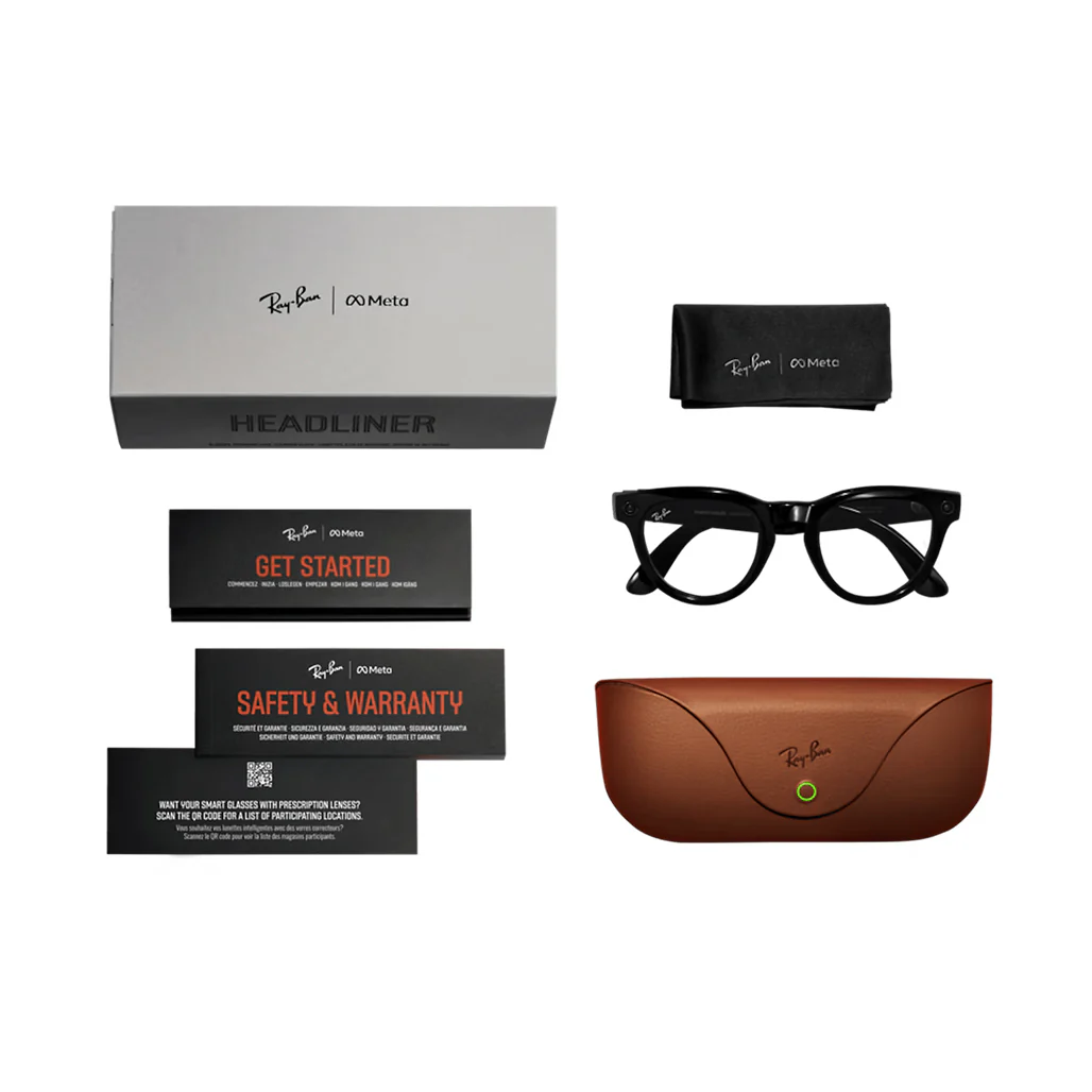 Ray-Ban Meta Headliner Smart Glasses RW4009 – Shiny Black - Image 11