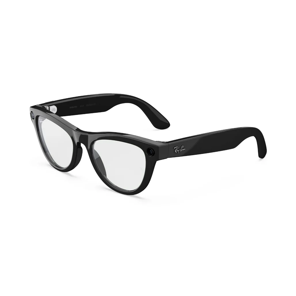 Ray-Ban Meta Skyler (Gen 2) Smart Glasses - Shiny Black/Clear to Graphite Green Transitions - Image 2