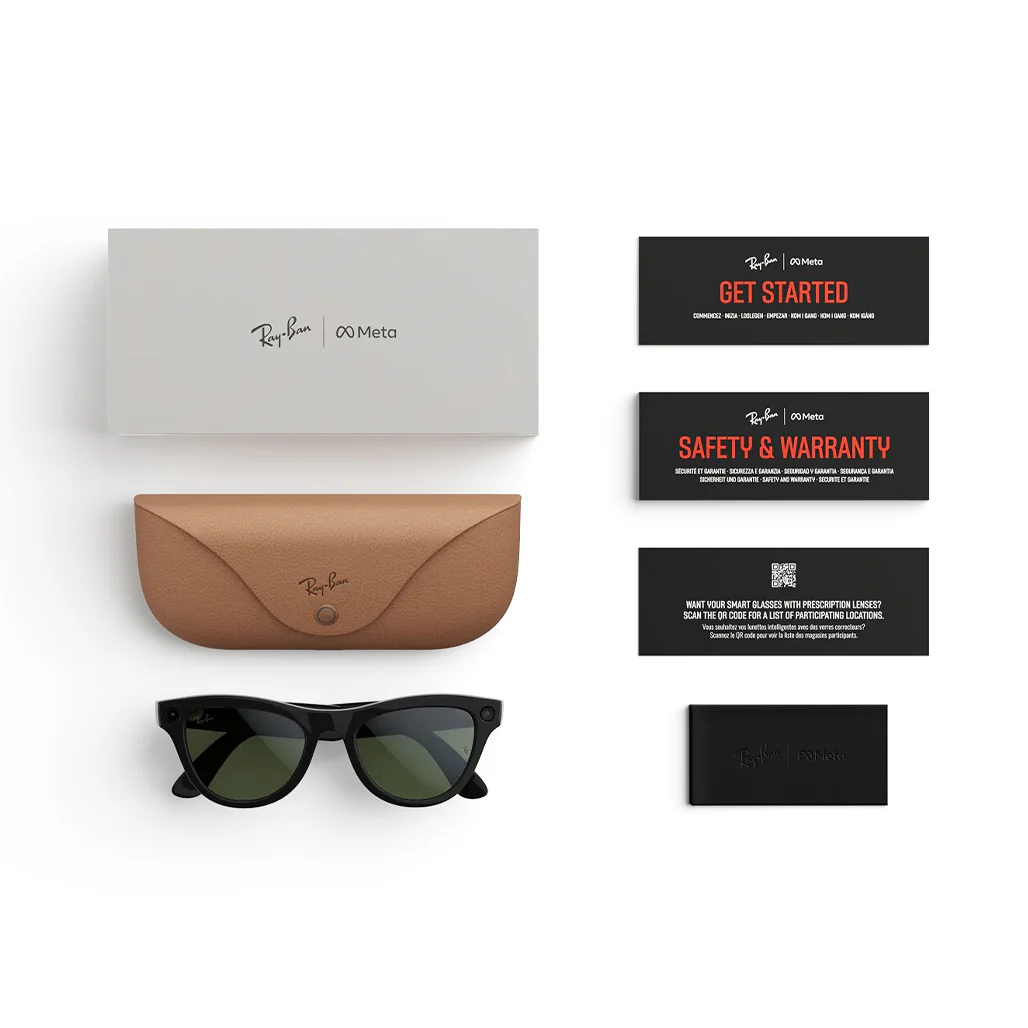 Ray-Ban Meta Skyler (Gen 2) Smart Glasses - Shiny Black/Clear to Graphite Green Transitions - Image 5