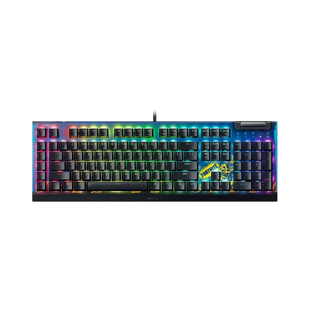 Razer BlackWidow V4 X Fortnite Edition Keyboard - Yellow Switch